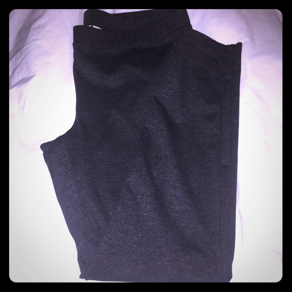 Grey Herringbone Leggings